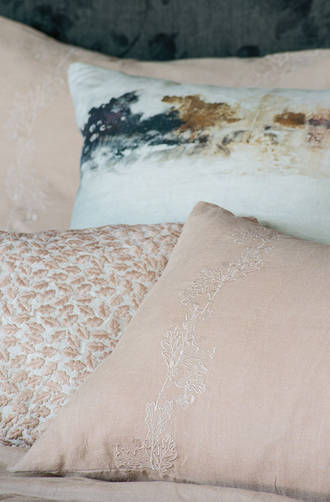 Bianca Lorenne Bellota Vintage Rose Linen Bedspread / Pillowcases Sold Separately