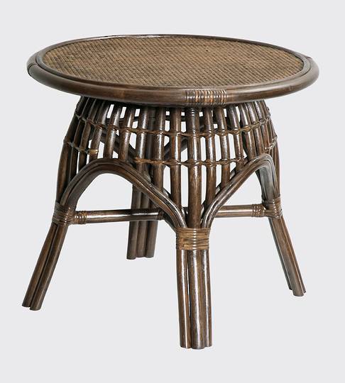 Bianca Lorenne - Bosa Brown Wash/Black Rattan Bedside/Coffee Table