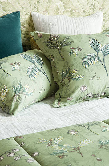 Bianca Lorenne - Botaniska Green Comforter / Pillowcases and Cushion Sold Separately