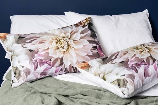 Helen Bankers - Dahlia Dream 100% Linen Pillowcases
