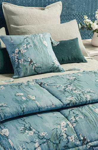 Bianca Lorenne - Chouchin Cerulean Blue Comforter and Cushion sold separately