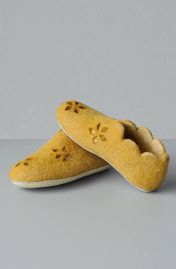 Bianca Lorenne - Uteki Ochre Half Boot Slipper