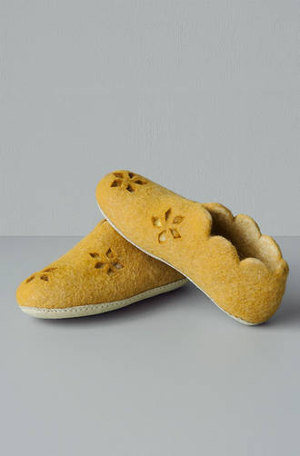 Bianca Lorenne - Uteki Ochre Half Boot Slipper