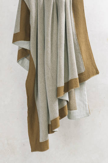 Bianca Lorenne - Komorebi Antique Gold Knitted Throw