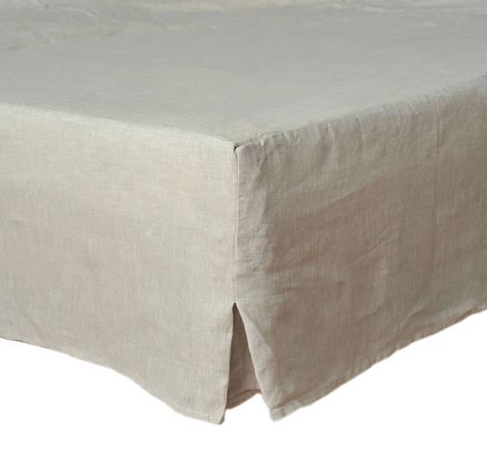 MM Linen - Laundered Linen - Bed Skirt/Valance - Natural