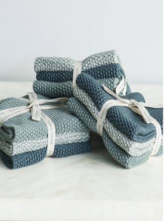 Bianca Lorenne Lavette Teal Dish Cloth Set