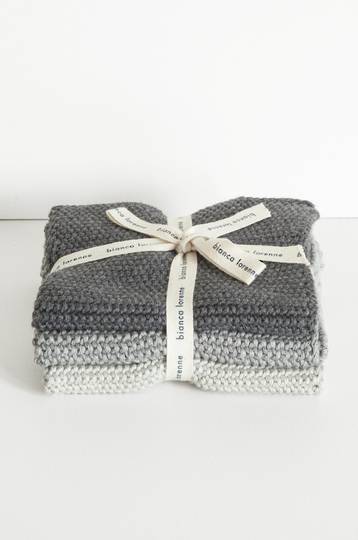 Bianca Lorenne - Lavette Grey Dish Cloth Set