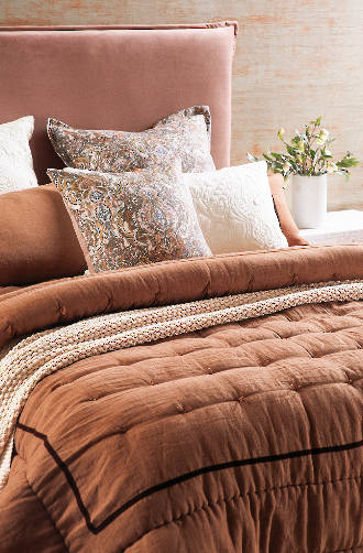 Bianca Lorenne - Luchesi Cinnamon Comforter / Eurocases and Cushion Sold Separately