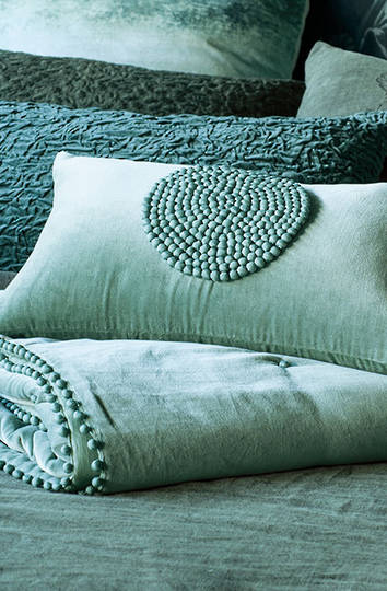 Bianca Lorenne Mara Lichen Comforter and Cushion
