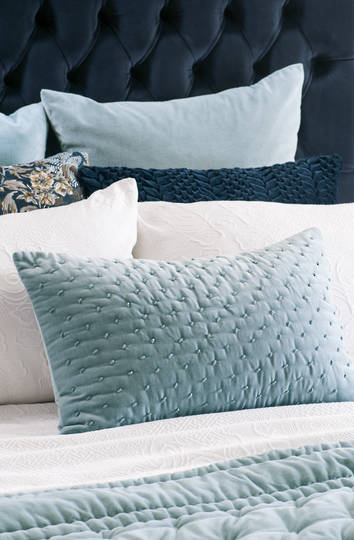 Bianca Lorenne - Mica Cushion - Smoke Blue