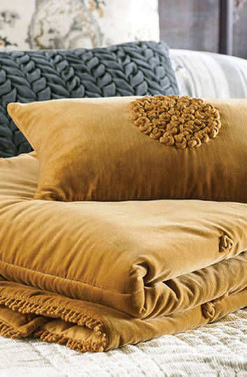 Bianca Lorenne - Mirabel Cushion - Ochre