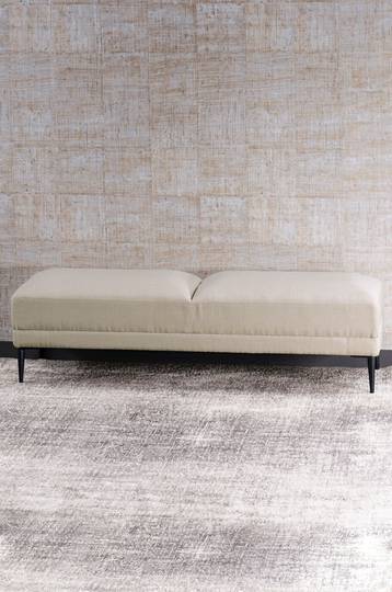 Bianca Lorenne - Renzo Ottoman - Natural Linen