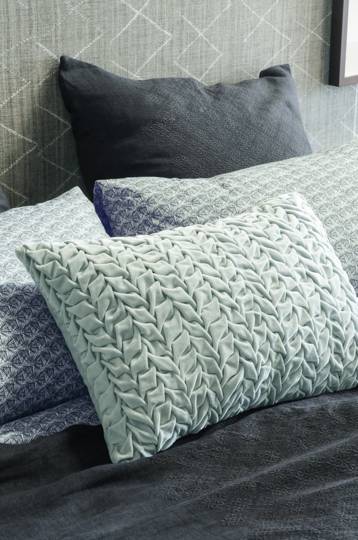 Bianca Lorenne - Origami Cushion - Duck Egg
