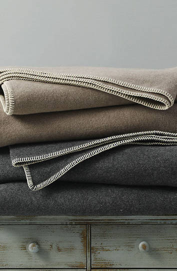 MM Linen - Wellshead NZ Wool Blanket - Taupe