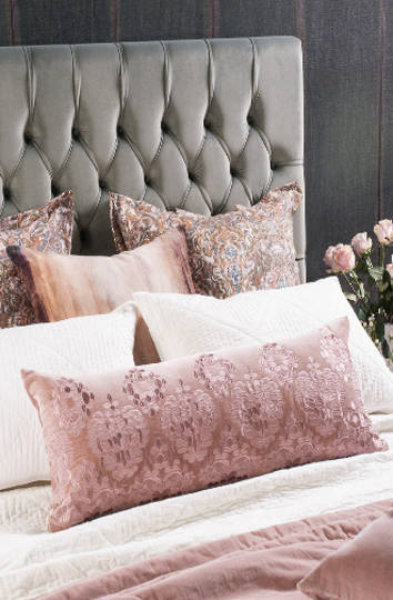 Bianca Lorenne - Rabat Bolster Cushion - Lavender Quartz