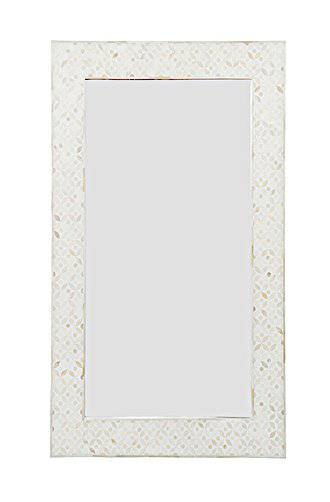 Bianca Lorenne Bone Inlay Eye Design Ivory/Ivory Mirror