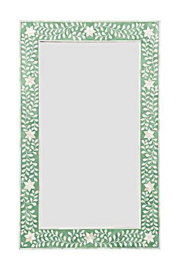 Bianca Lorenne - Bone Inlay Floral Green/Ivory Mirror - ON SALE