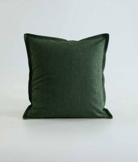 MM Linen - Stitch Cushion - Cypress