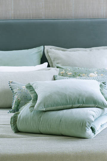Bianca Lorenne - Tramonto Cushion - Duck Egg
