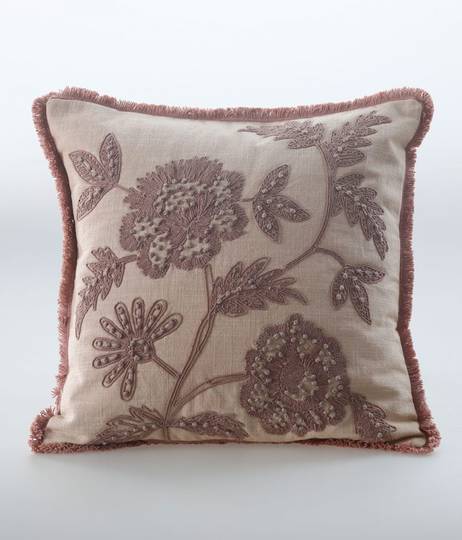 MM Linen - Trixie Cushion - Woodrose